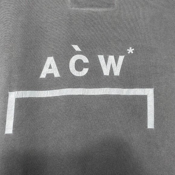 A Cold Wall* Acid Wash Bracket Logo Slate 4 Gray T-shirt Men's size XL - Picture 9 of 10